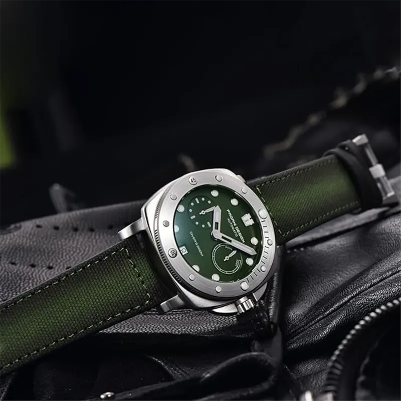 Pagani Design Diver's Automatic Green Dial Men's Watch-  PD-1767